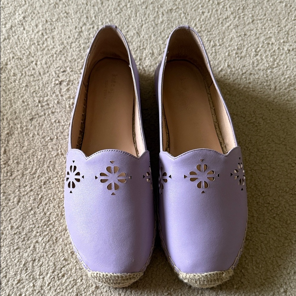 NWOT Kate Spade Lilac Espadrilles